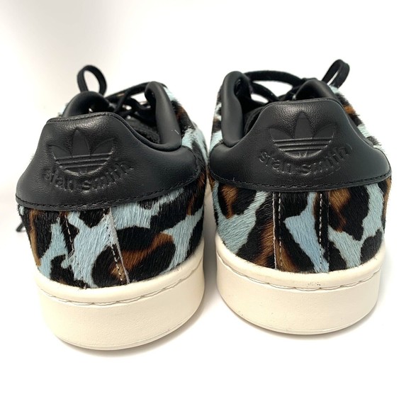 Adidas Originals Stan Smith H Leopard Skytint Black White GY8797 Mens Size 7 - Picture 3 of 8